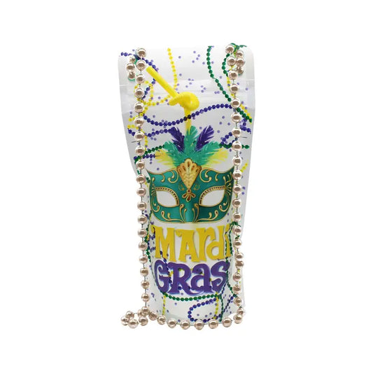 Mardi Gras Wearable Drink Pouches