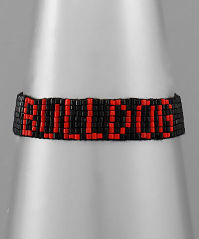 Bulldog Beaded String Bracelet