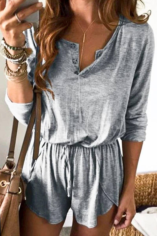 Washed Out Loose Fit Romper