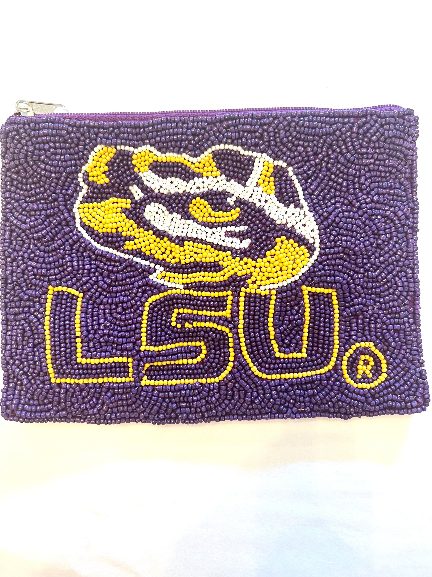 Beaded Collegiate  Coin Pouches