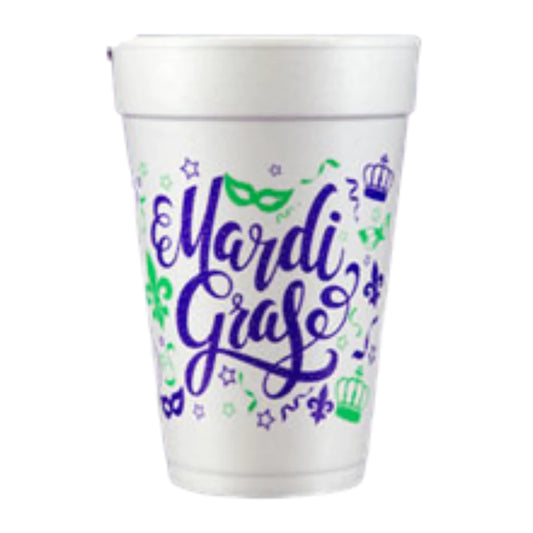 Mardi Gras Styro Cups